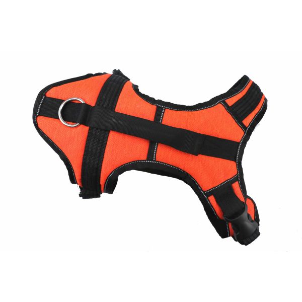 XXS-L Orange Tactical Dog Harness / Personalized No Pull Dog Harness Front Clip
