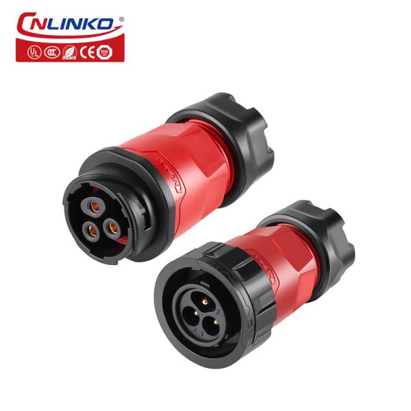 CNLINKO M20 3 Pin IP68 Waterproof Solder Copper Pin Connector Plug