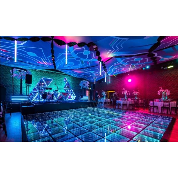 Wedding Party Event Decorative Magnetic 3D Infinity Mirror Light LED Dance Floor