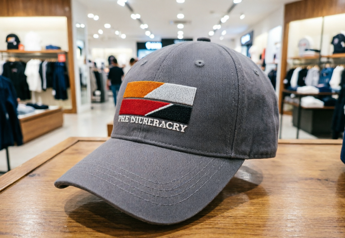 Corduroy Crown Embroidery Baseball Cap Ribbed Texture Custom Logo Stitching Detail Cap
