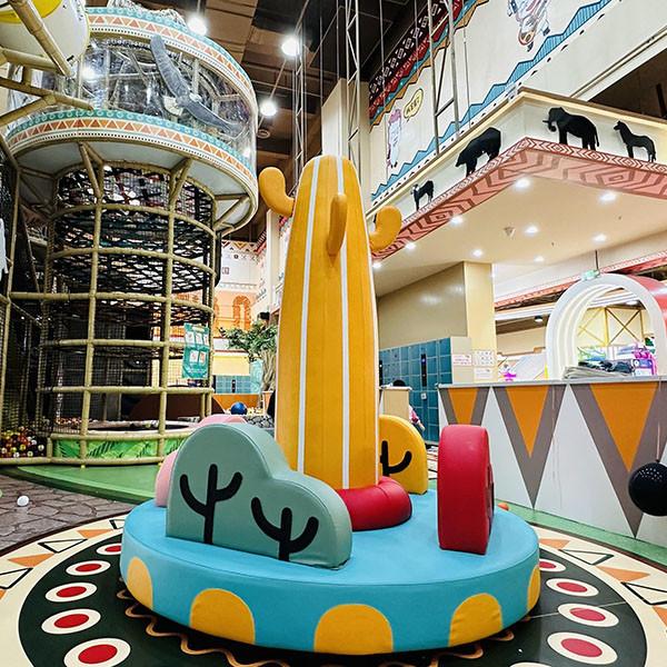 Kids Rotating Soft Padded Revolving Rides Indoor Playground Equipment
