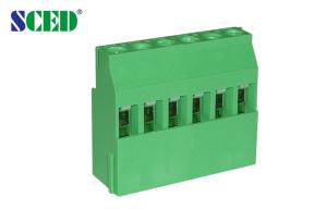 Bloco terminal de parafusos de PCB Euro Tipo 300V 15A Verde 5,08 mm de latão