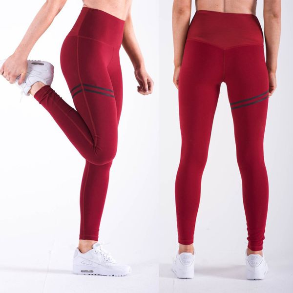 Polyester Gym Yoga Pants Fitness Sport Leggings Tights Slim Running Sportswear Sports Pants