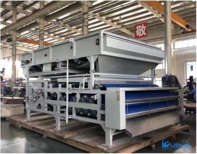 Imprensa de filtro resistente da correia que engrossa a máquina de secagem da lama de aço inoxidável