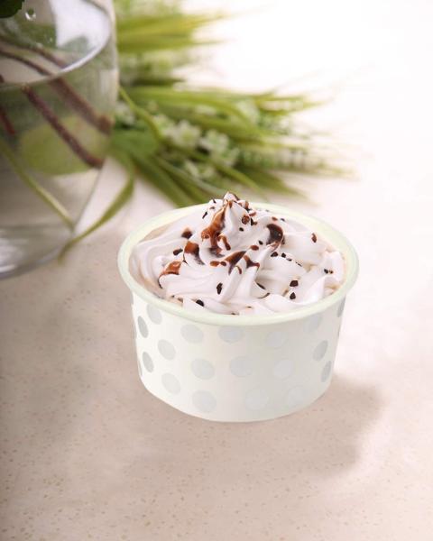 Silver Foil Polka Dots 12 Oz 8 Oz  Biodegradable Recyclable Hot And Cold Paper Cups