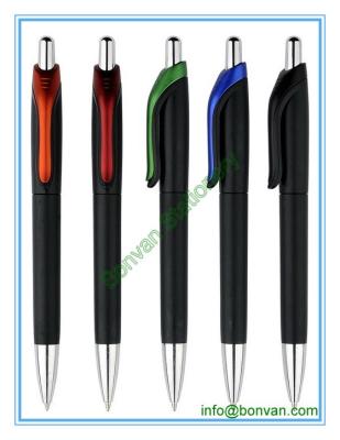 matt plastic pen, matt color plastic ball pen