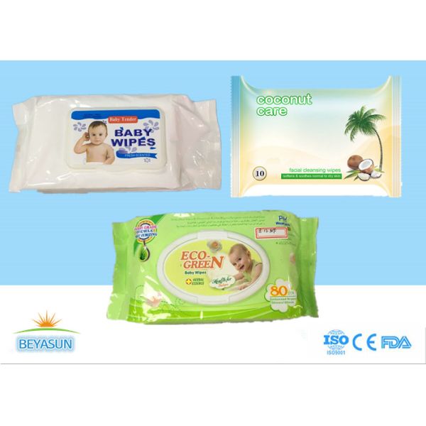 Забота кожи Випес простого младенца Нонвовен влажная, естественный органический младенец не обтирает никакие химикаты