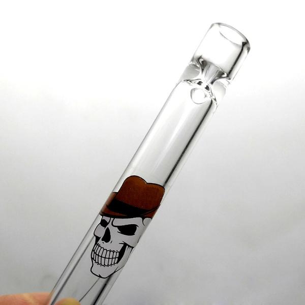 4 Inch One Hitter Bat Cigarette Holder Glass Steamroller Pipe Diffuser Bubbler