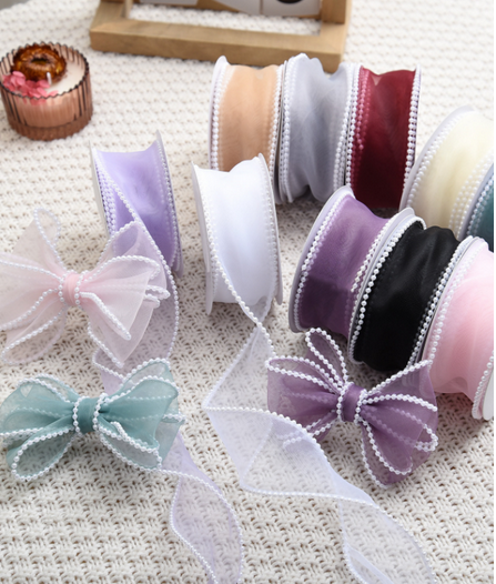 Лента обруча подарка Organza аксессуаров DIY для украшения цветка