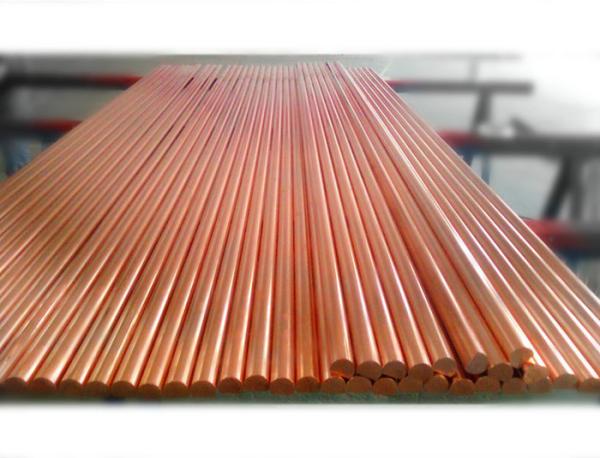 Industrial Round Shaped Copper Products , Big Diameter Red Copper Bar