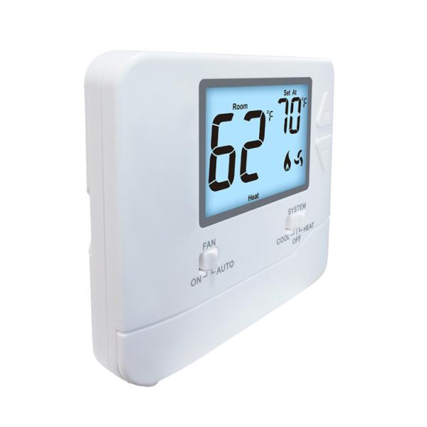 Chauffage non programmable de Digital d'ABS et thermostat de refroidissement de la température ambiante 24V avec le cadre