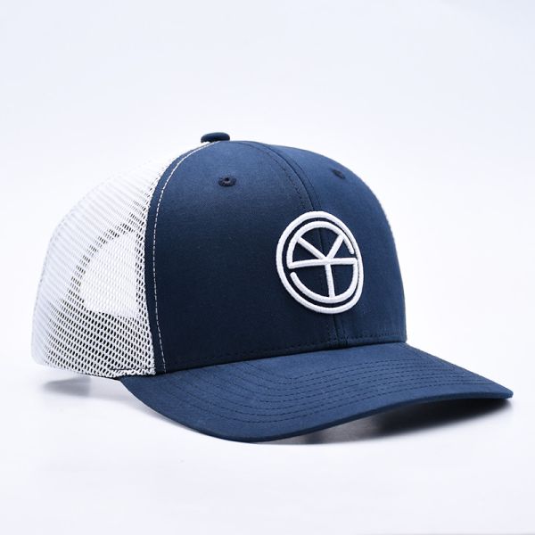 BSCI Oem Custom Logo Embroidered Richardson Trucker Hat Mesh Snap Back Gorras 6 Panel Trucker Cap