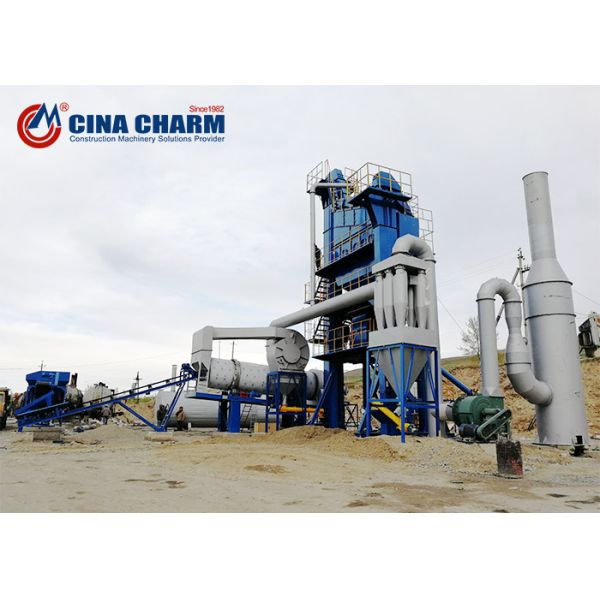 500kw Stationary Asphalt Plant Road Construction Equipment Rum Type