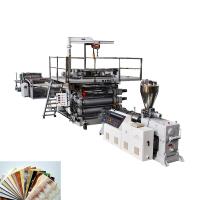 Ligne artificielle d'extrusion de feuille de pierre de marbre avec la boudineuse à vis jumelle conique 80/156 3m/Min 500 - 600KG/H