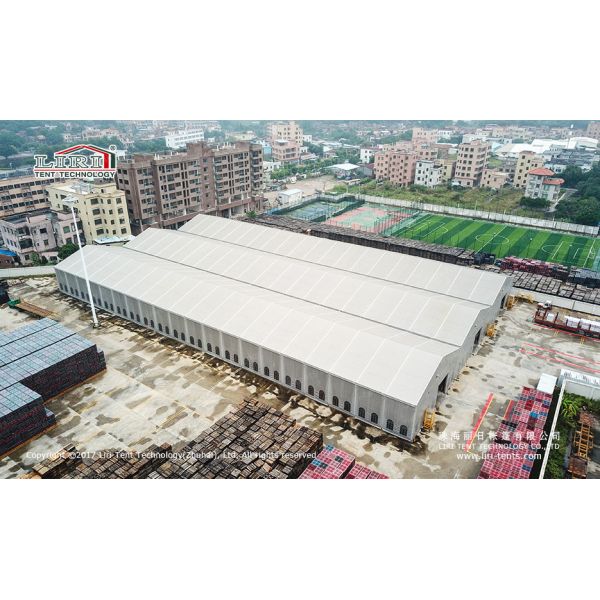 20X100m Aluminum And PVC Tents Connect Together Used As Warehouse
