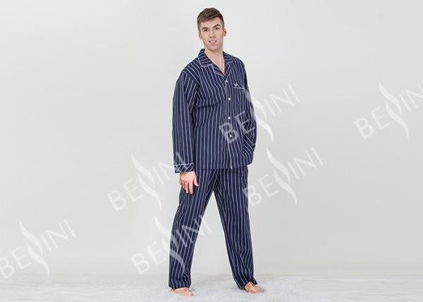 Personalised Mens Long Pyjamas Set / Mens Luxury Loungewear Set Anti Shrink