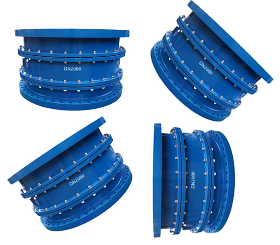 Flexible D Type Pipe Expansion Compensators Stainless Steel 304 316 Flange
