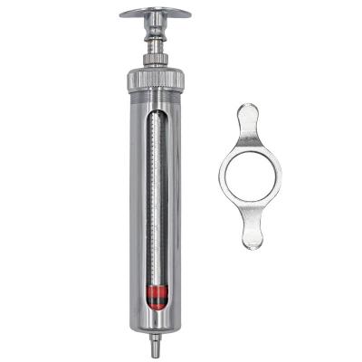 Stainless Steel Luer Lock Metal Veterinary Syringe 10ml Cattle Injection Needles