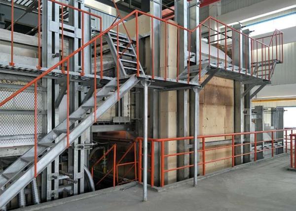 Four mis le feu par extrémité des matériaux réfractaires JEFFER 50 Tpd