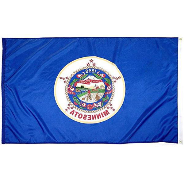 Pantone-matched Colors Minnesota Flag Digital Precision Printing High-Visibility