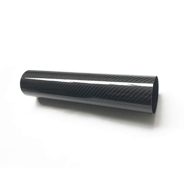 Rolo de tubo de fibra de carbono 3K redondo epóxi enrolado para fuzileiro naval