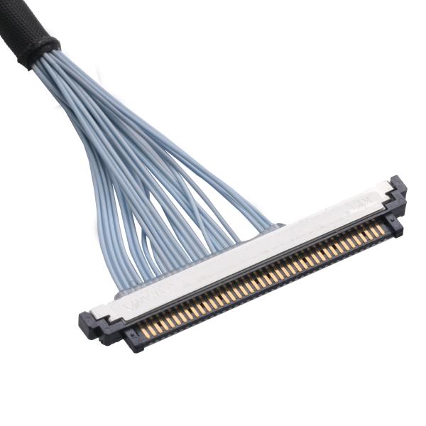 Extra Fine Micro Coaxial Cable , KEL SSL20-40SB TO SSL20-40SB 20 Pin Lvds Cable