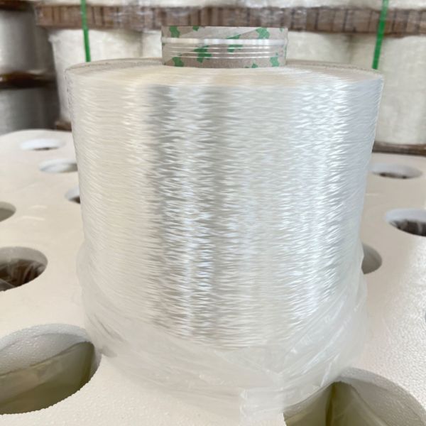 Flexible Fire Resistant Sewing Thread White Polyester Filament Yarn