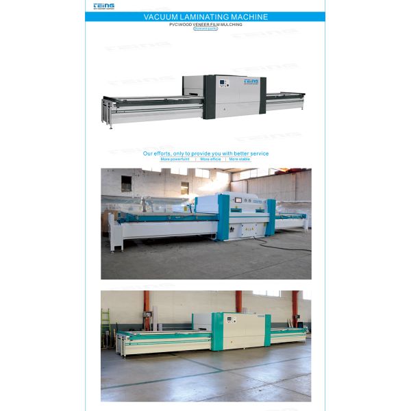Velocidad de bombeo al vacío 100m3/h Máquina de laminado de papel de PVC de puertas de madera con prensa de vacío caliente