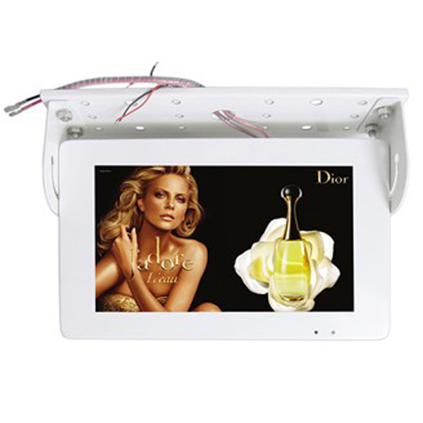 Horizontal / Vertical 17 Inch LCD advertising For Banks / Bookstores , IR Remote