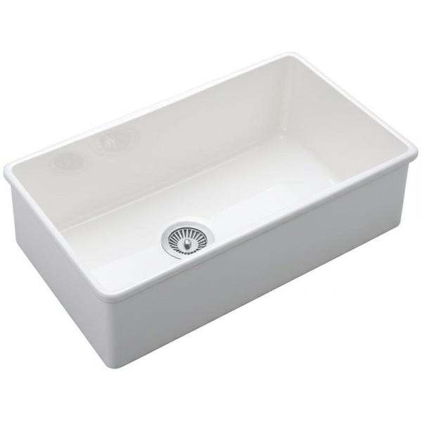 Ceramic Lab Sinks Large Single Sink Dishwashing Vegetable Washing Basin Modern Kitchen Home Usage Latest Designer White