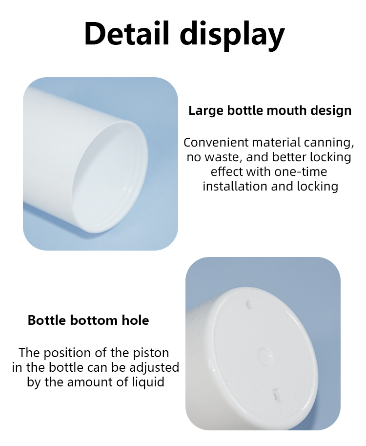 50ml/100ml PP Airless Lotion Bottle Skin Care Packaging Essence Liotion Suncreen Bottle UKA77