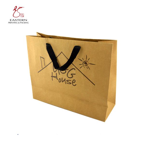 Выбивать штемпелюющ напечатанный бумажный подарок кладет Biodegradable цвет в мешки CMYK