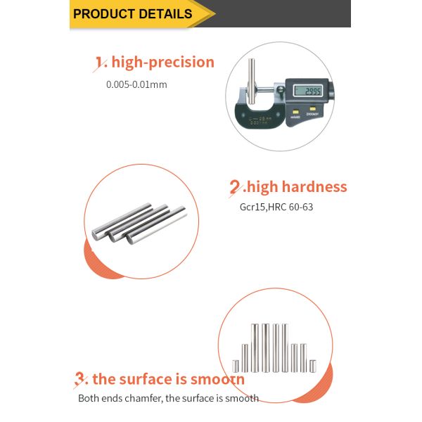 Pins Dowel Pin Dowel Pins Round Pins Stainless Steel Dowel Pin Flat Head Dowel Pin