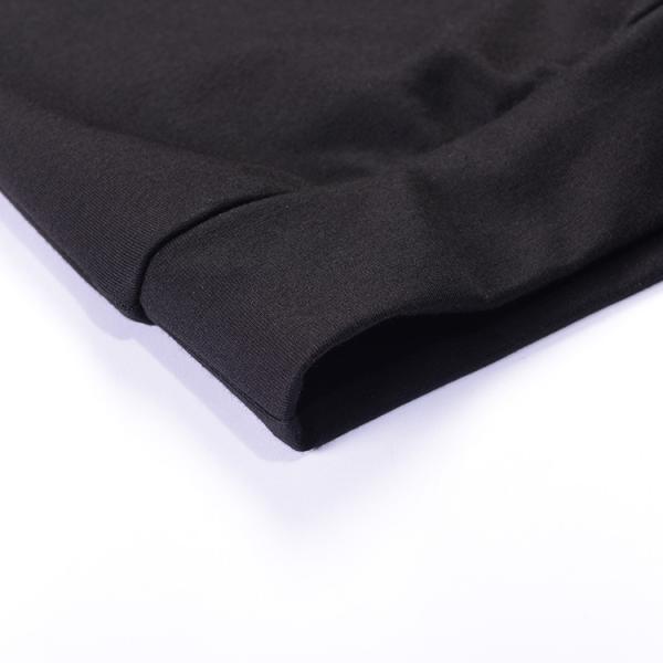High quality cotton O neck sweatshirt fashion ,High end custom embroidered black sweat shirt for men