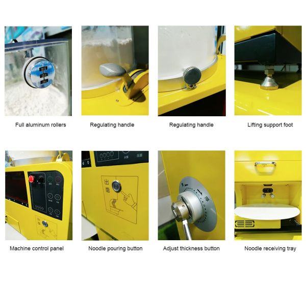 Желтый 304 из нержавеющей стали полный автоматический производитель лапши коммерческая деревянная упаковка