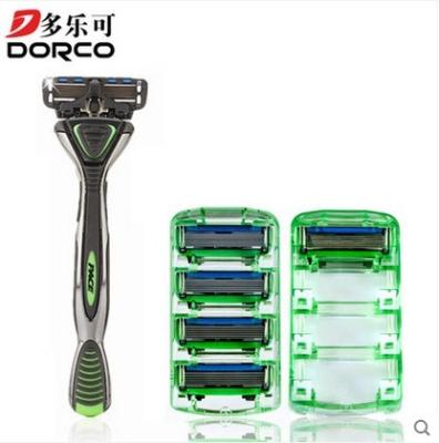6 Blades  razor for shaving , Pace 6 blue lubricating strip Razor Cartridges