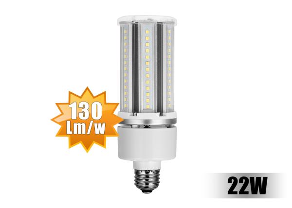 130lm/w CRI>80 PF>0.9 22W E26 E39 DLC LED Corn Light With 5 Years Warranty