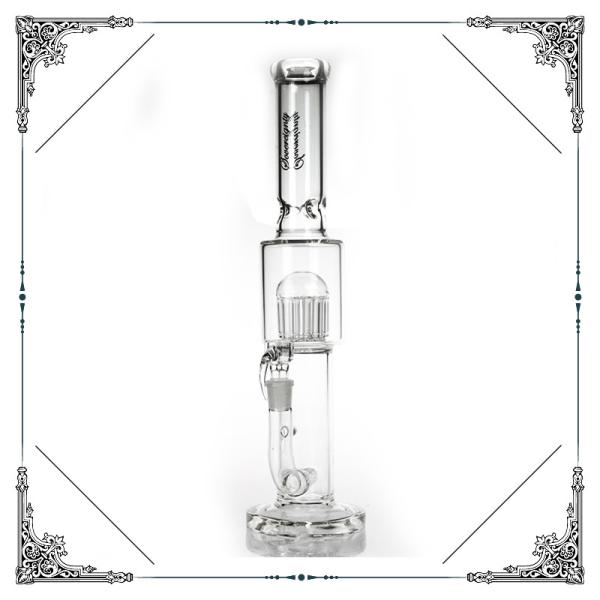 Sovereignty 18 Inch Tall Glass Smoking Water Pipe 12 tree arms Perc Hookah Bongs