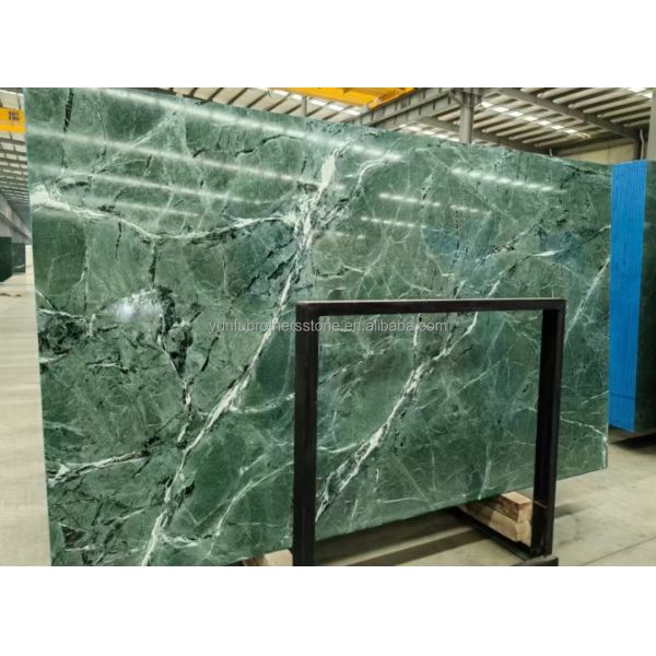 Calcite Dark Green Marble for Modern Design Villa Bathroom Sink and Dining Table