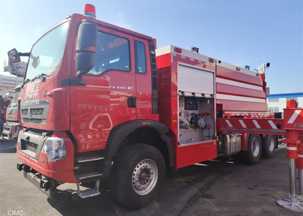 60 medidores de carro de bombeiros de escada aérea hidráulico do departamento dos bombeiros da altura de funcionamento