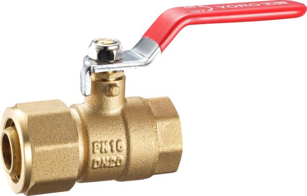 3301 3302 3303 Brass Ball Valve DN15 DN20 DN25 with Aluminum Plastic Pipe Adapters 12 x 16, 16 x 20, 20 x 25, 26 x 32