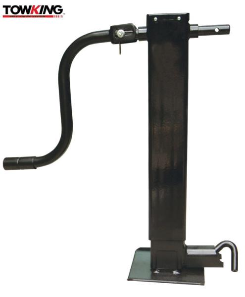 Black 12.5 Travel 10000lbs Heavy Duty Trailer Jack Side Wind