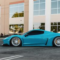 K020 Gloss Miami Blue TPU Color Car Wrap Film Vinyl Roll