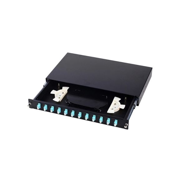 Fiber Optic Patch Panel Networking ODF 1U 19 Inch 24 Ports Large Capacity