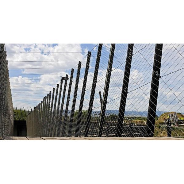 stainless steel suspension bridge railing mesh