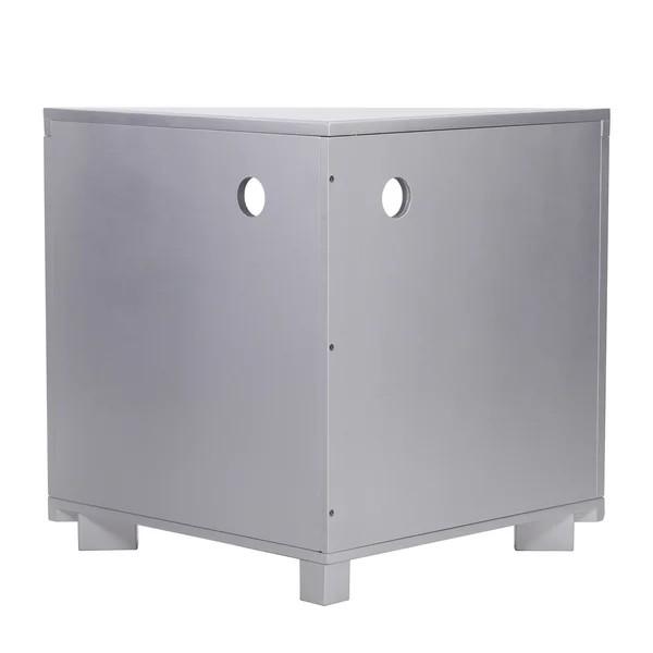 Sparkly silver mirrored TV stand 2 door corner TV bench for living room