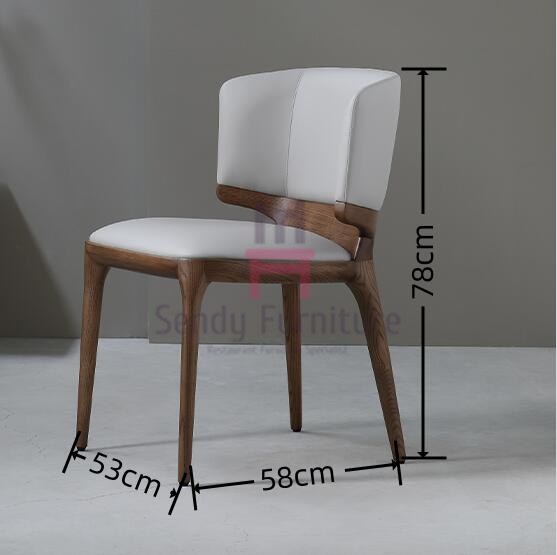 Серое кожаное деревянное стол для ресторана без подлокотников
