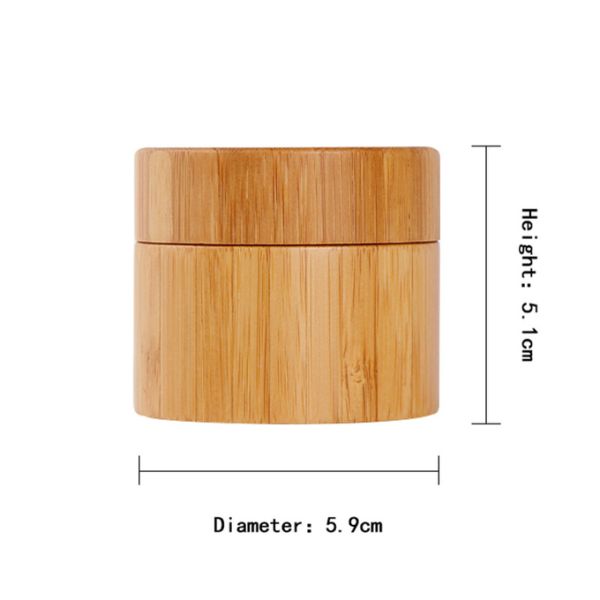 Опарник Eco дружелюбный бамбуковый упаковывая для косметической сливк упаковывая 30g 50g 100g