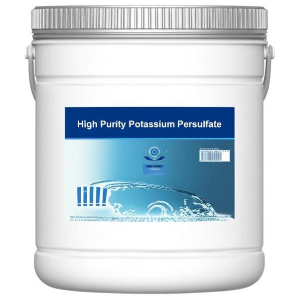 High Purity Potassium Persulfate K2S2O8 with Active Oxygen ≥5.6% Solubility 50g/L and Decomposition Temp. ≥100°C