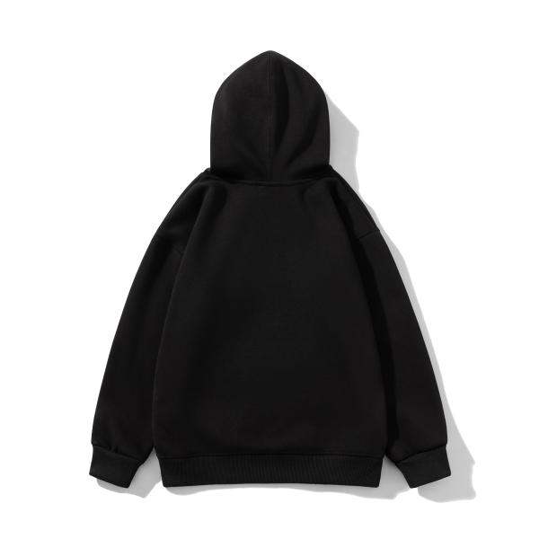 FODARLLOY  Fashion Vintage Hoodie OEM Streetwear Essentials Oversize Unisex Pull Coat Men's Hoodies Pullover Black